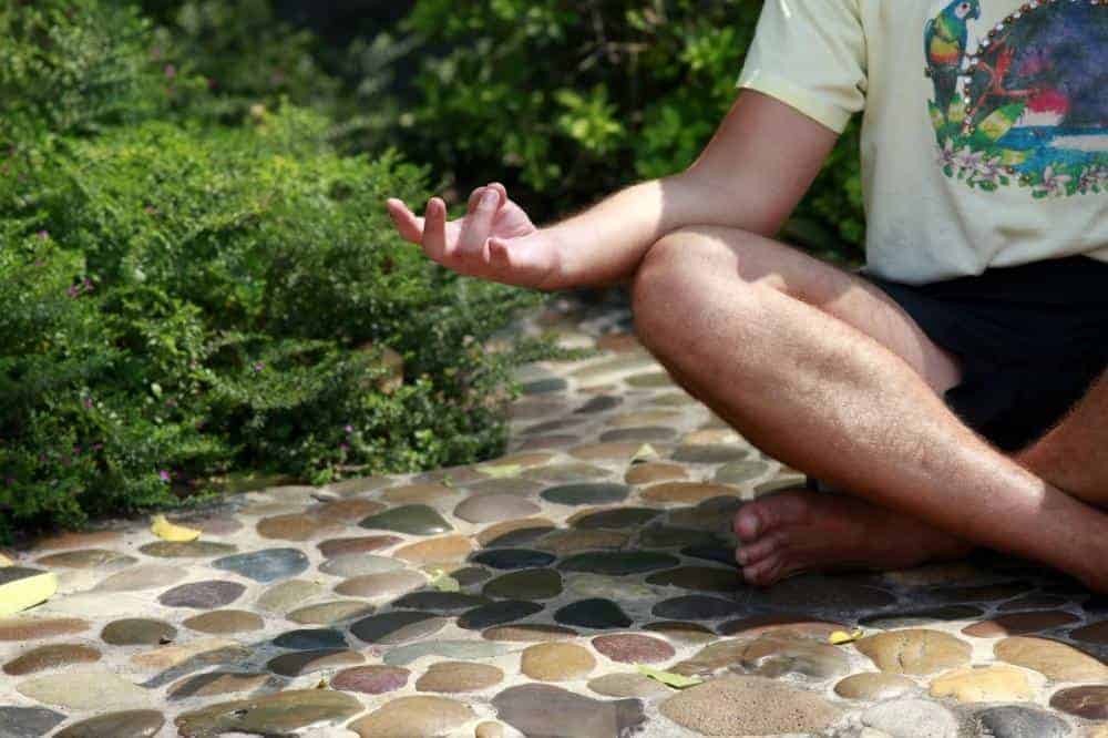 meditating to deal with stress