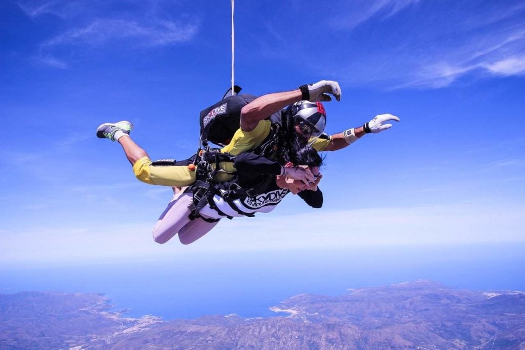 danger man skydiving